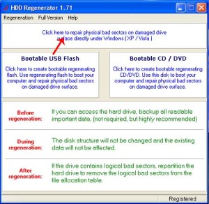  HDD Regenerator 1.71 Full Serial | Tool Buat Memperbaiki Hardisk Bad Sector 